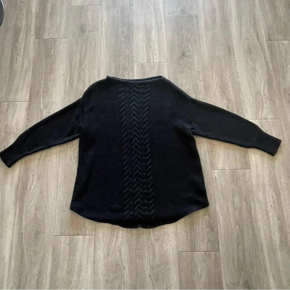 Chaps Black Cable Knit Long Sleeve Women’s Sweater XL - Picture 10 of 12